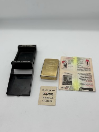 Vintage 1993 zippo solid brass - vintage,