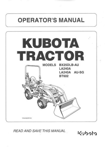 Kubota compact tractor - tractor, bx25dlb