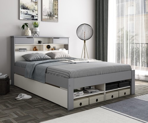 Fabulous grey and - white, wooden
