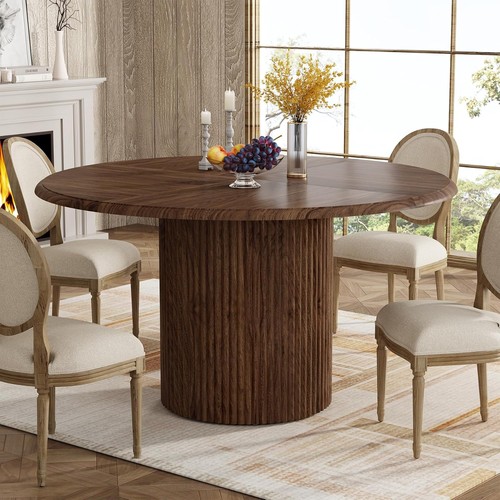 Modern round dining table - 47",