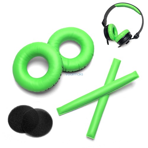 Green ear pads - pads, headband