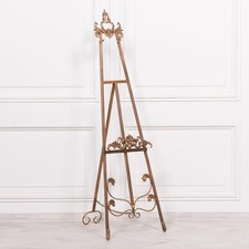 Gold Metal Easel Stand Welcome