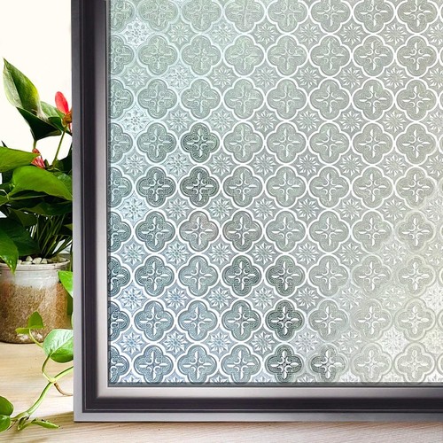 Rainbow frosted window - frosted,