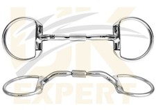 Uk Expert Eggbutt Comfort Barrel Myler Bits, Horse Riding Snaffle Action Bits