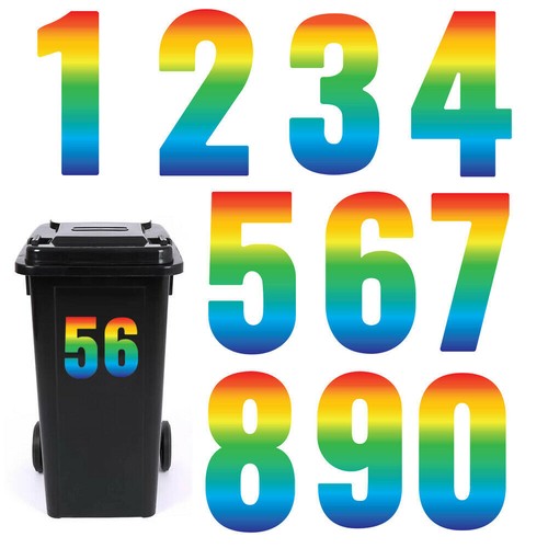 Wheelie bin house - , numbers