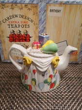 PAUL CARDEW Birthday Teapot VERY RARE in original box Excellent condition