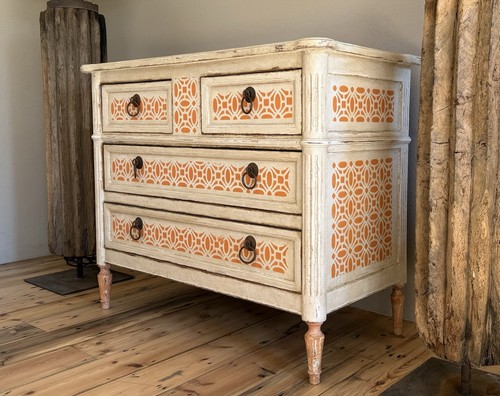 French vintage chest - french,