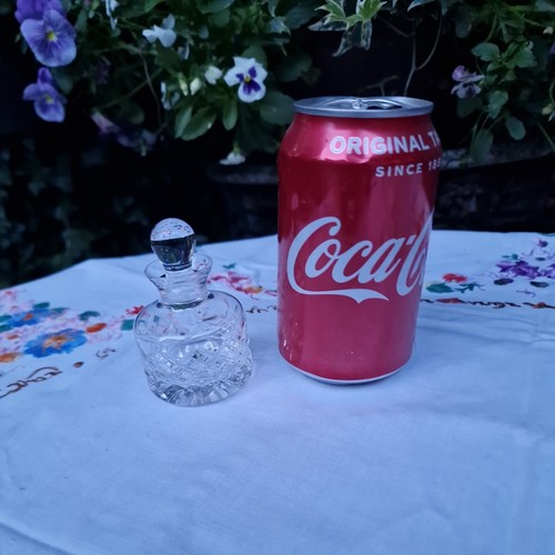 Vintage cut glass perfume - cut,