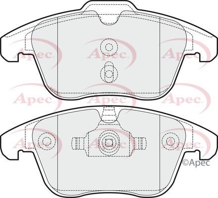 Apec front brake pad - apec,