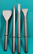 4pc 32mm Hex Breaker Chisel Set Hydraulic Concrete Breaker JCB Beaver HM25 HM29