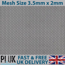 DIFFERENT SIZE Sheets of Expanded Aluminium Silver Metal Mesh Size 3.5mm x 2mm