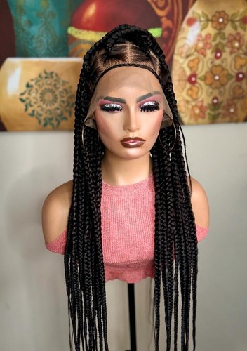 Full lace braided wig - full,