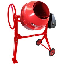 Electric Cement Mixer 180L 650W Portable Concrete Mortar Mixing Machine 240V