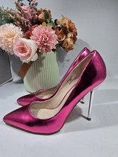 Faith Metallic Pink & Silver