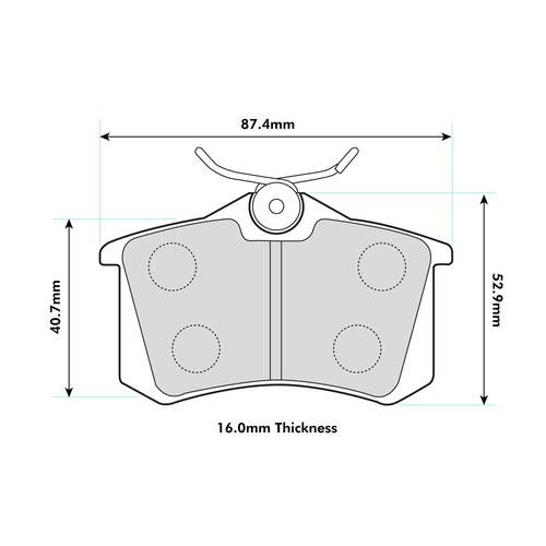 Ferodo ds2500 rear brake pads - ds2500,