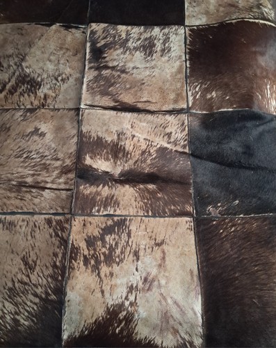 Cowhide rug patchwork - patchwork, in