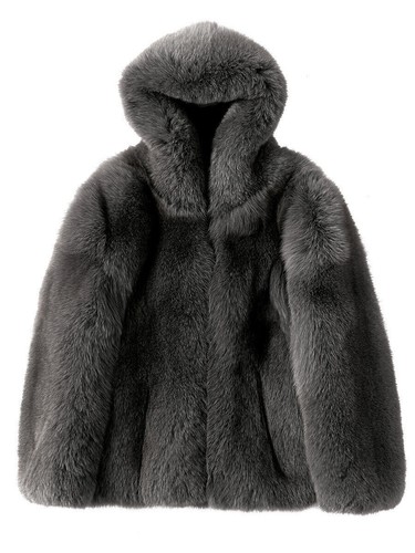 Winter fox fur coat - fur, men's