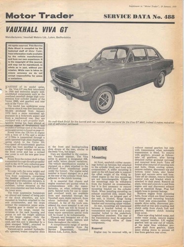 Vauxhall viva motor - vauxhall,