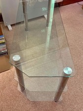 Solid Glass TV Stand for HiFi