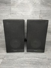 Pair Sony SS-CHX50 Bookshelf Speakers Black Wired 2-Way for Micro Hi-Fi System