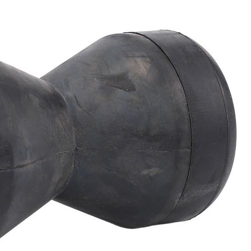 Black rubber bow roller - black,
