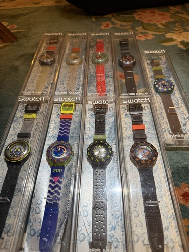Swatch lot scuba 200 - swatch, 9
