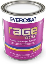 EVERCOAT PREMIUM 104106 RAGE GOLD POLYESTER BODY FILLER WITH BPO HARDENER 3LT