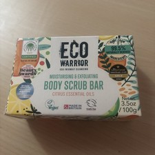 Eco Warrior Body Scrub Soap Bar - Vegan, Cruelty Free, No 100 g (Pack of 1) 