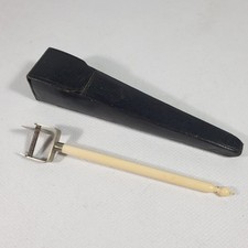 Antique Opisometer Curvimeter Wheel Map Curved Line Measurer In Original Case 