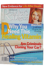 Reader's Digest September 2003 Cover: Cate Blanchett