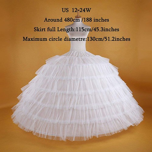 White petticoat for - for, wedding