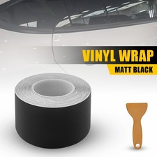 Matt Black De-chroming Chrome Delete Tape 50mm x 10m Wrapping Vinyl Universal