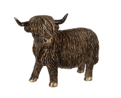 Highland cow resin statue - highland, |