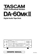 User Manual for Tascam DA-60 MK2