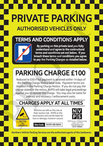 Parking metal sign private - no,