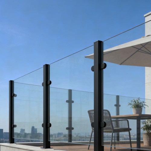 Balcony pool glass panel - glass,
