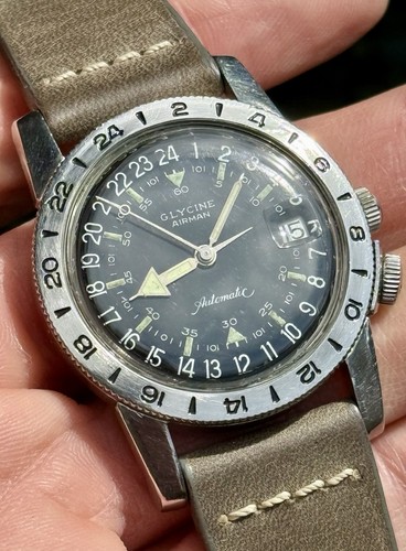 Vintage glycine airman hour - glycine, 24-hour