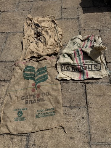 Used hessian coffee sacks - used,