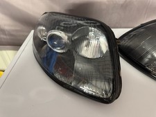 RHD Toyota Supra MKIV GLASS headlights With Black Inserts And Chrome Accents