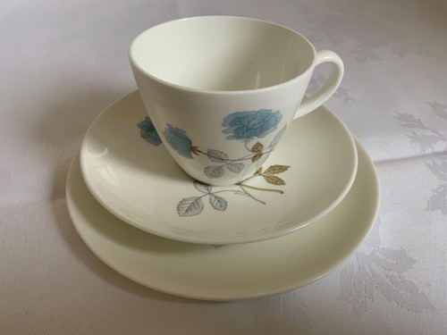 Wedgewood ice rose cup saucer - wedgewood,