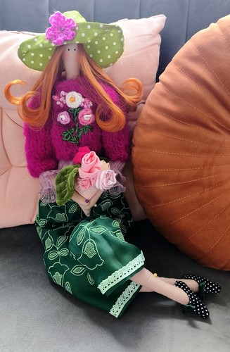 Handmade tilda style doll - handmade,