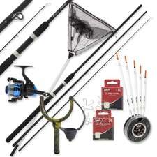 Complete Match Coarse Fishing Starter Set – Rod Reel Landing Net & Floats Tackle