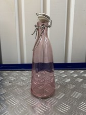 Clear Glass Flip-Top Bottle -