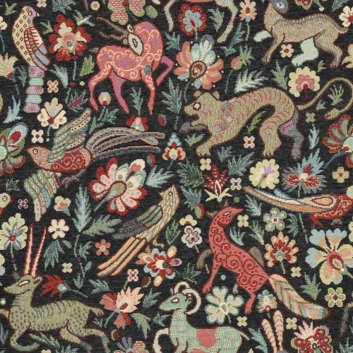 Tudor forest tapestry fabric - forest,