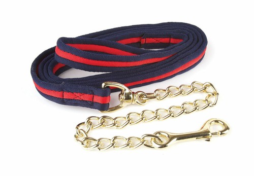 Soft webbing lead rein with - webbing,