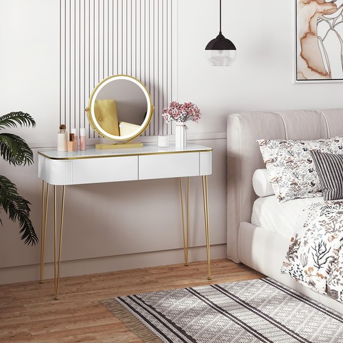 Dressing table with led mirror - table,