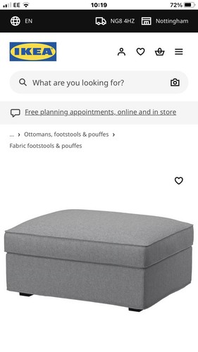 Ikea footstool with - ikea,