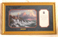 Thomas Kinkade "Conquering The Storms" Framed Accent Print with Certificate
