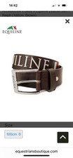 Equiline Ralph Brown Leather Belt 100cm Brand New