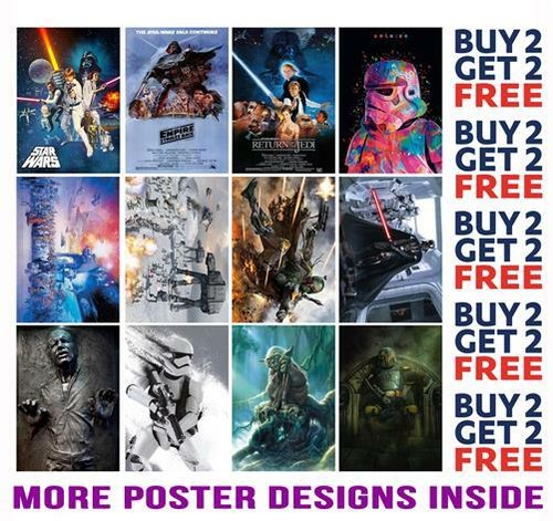 Star wars poster art print - star,